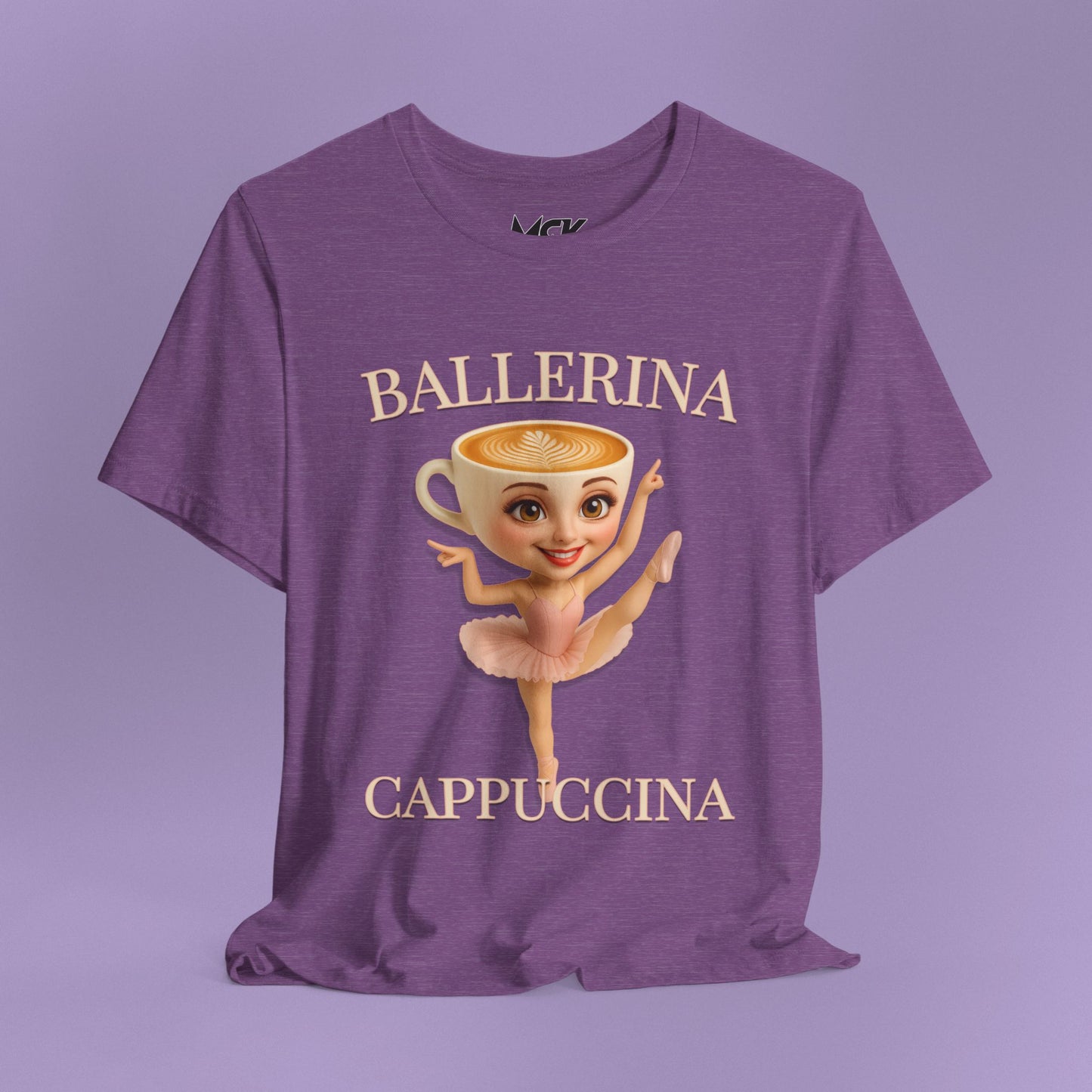 Ballerina Cappuccina Tee – Italian Brainrot Meme Shirt, Viral Cappuccino Ballerina Graphic Tee