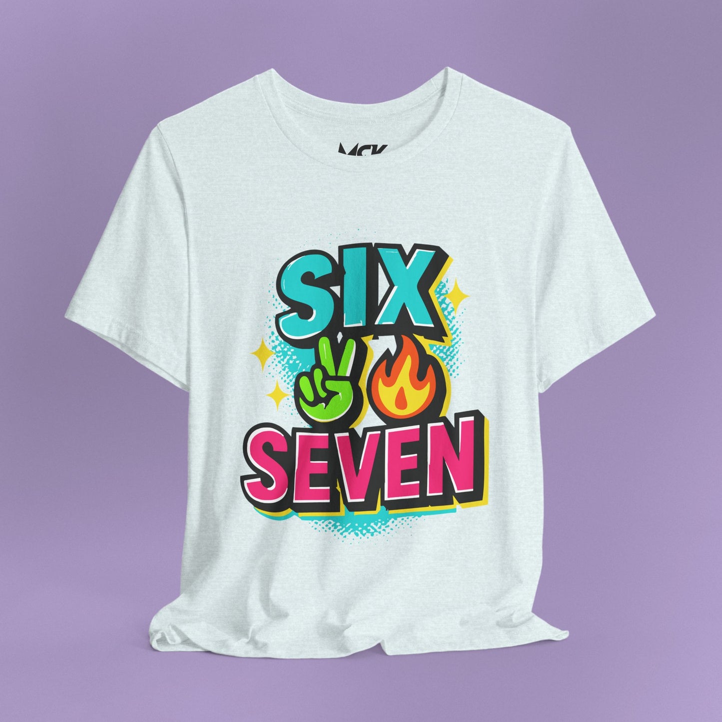 Six Seven T‑Shirt – Meme Slang Tee, TikTok Phrase & Basketball Humor