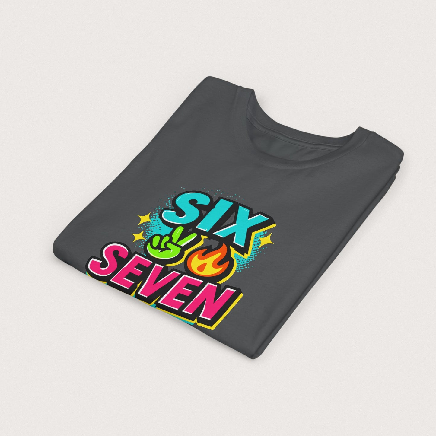 Youth - Six Seven Shirt – Funny 6 7 Meme Tee, Viral TikTok Trend Graphic T-Shirt, Gen Alpha Slang, Black Friday, Christmas Gift | Youth Sizes