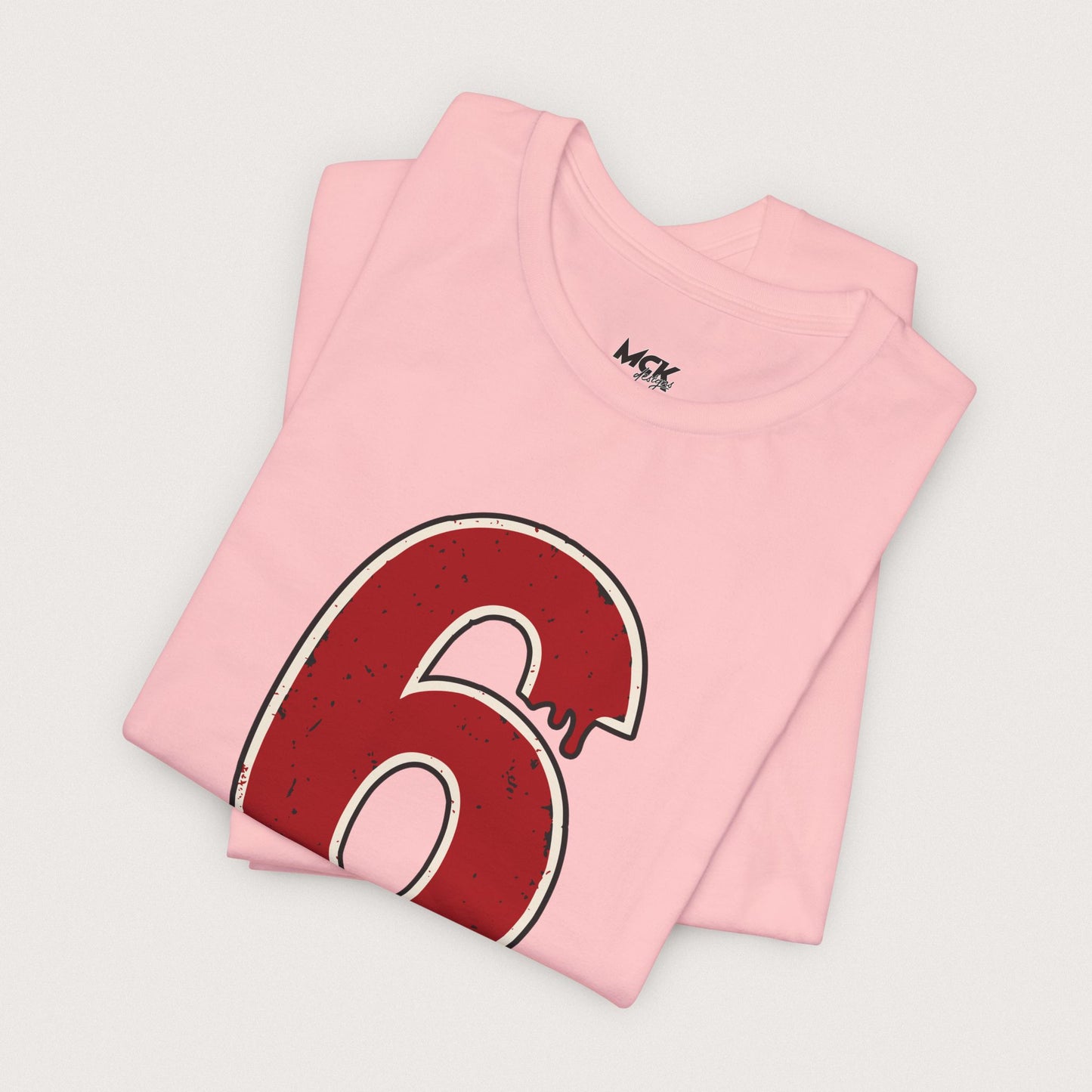 Halloween 67 "6 Shirt" – Dripping Number Meme Tee, Blood-Drip Graphic, Couples Matching 6 or 7, Spooky Season