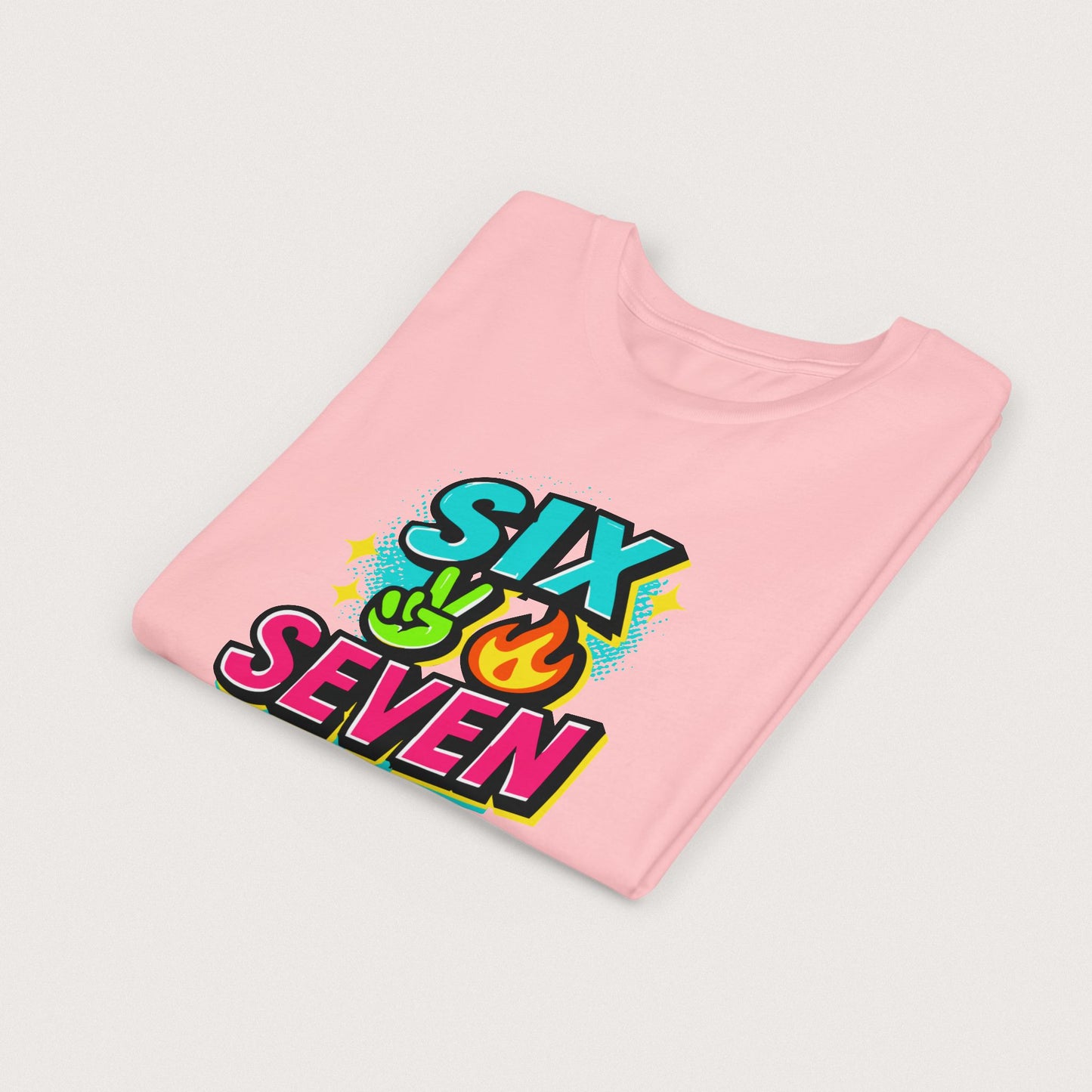 Youth - Six Seven Shirt – Funny 6 7 Meme Tee, Viral TikTok Trend Graphic T-Shirt, Gen Alpha Slang, Black Friday, Christmas Gift | Youth Sizes