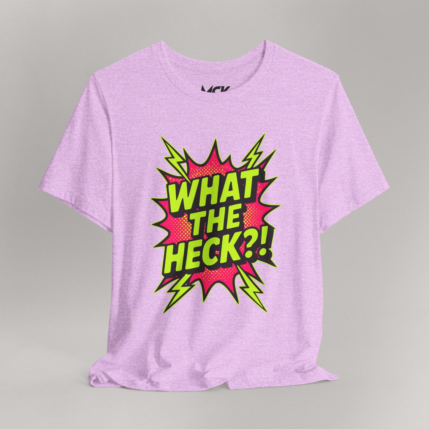 What The Heck?! Neon Meme Shirt – TikTok Viral Graphic Tee, Bold Y2K Style Unisex T-Shirt