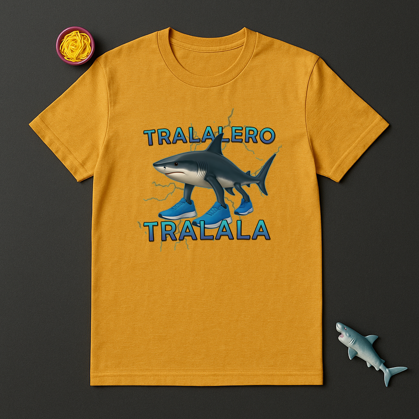 Tralalero Tralala T-Shirt – Italian Brainrot Meme Tee, Three-Legged Shark in Sneakers