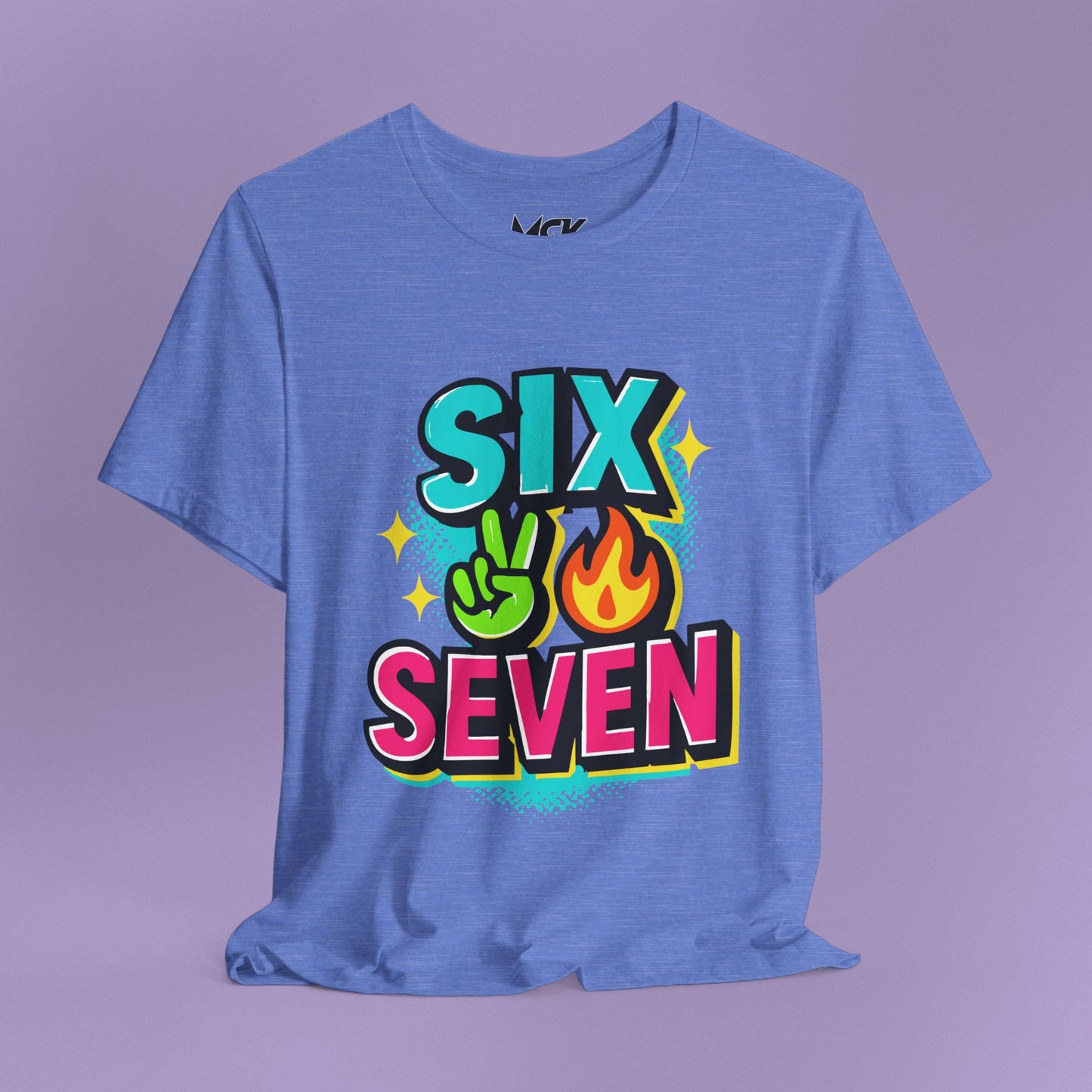 Six Seven T‑Shirt – Meme Slang Tee, TikTok Phrase & Basketball Humor