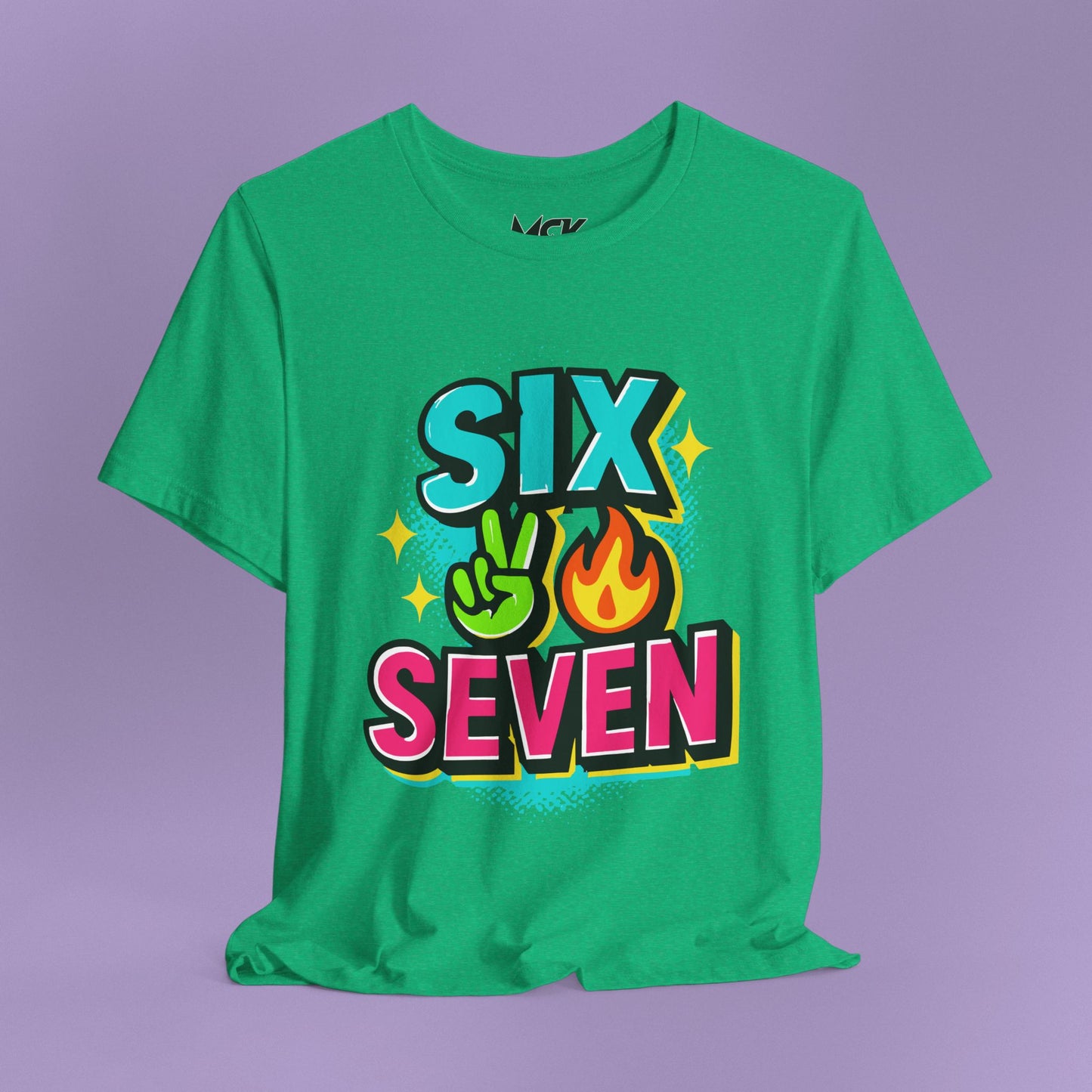 Six Seven T‑Shirt – Meme Slang Tee, TikTok Phrase & Basketball Humor