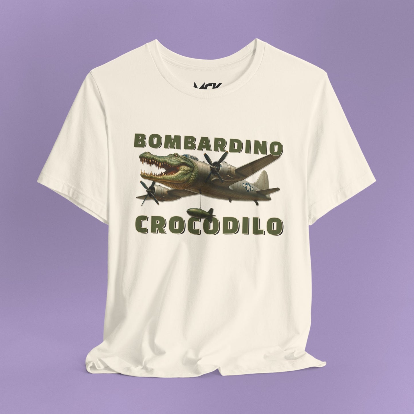 Bombardino Crocodilo T‑Shirt – Italian Brainrot Meme Tee, AI‑Made Viral Character