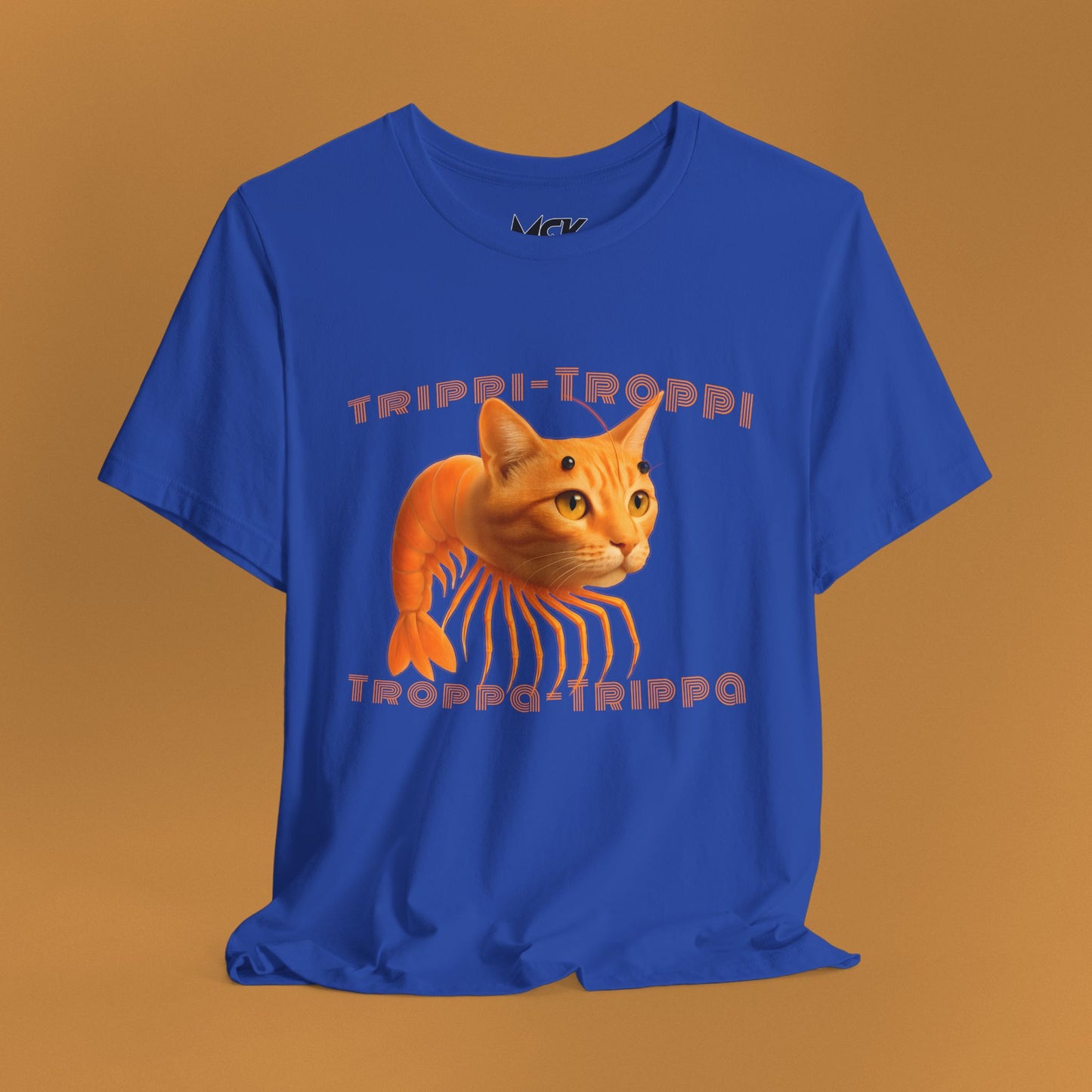 Trippi Troppi Cat‑Shrimp T‑Shirt – Italian Brainrot Meme Tee
