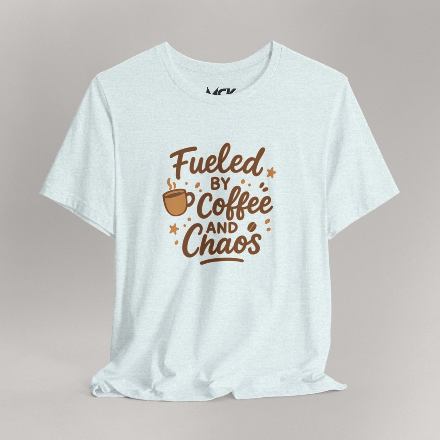 Fueled by Coffee & Chaos T‑Shirt – Relatable Mom/Teacher Humor Tee