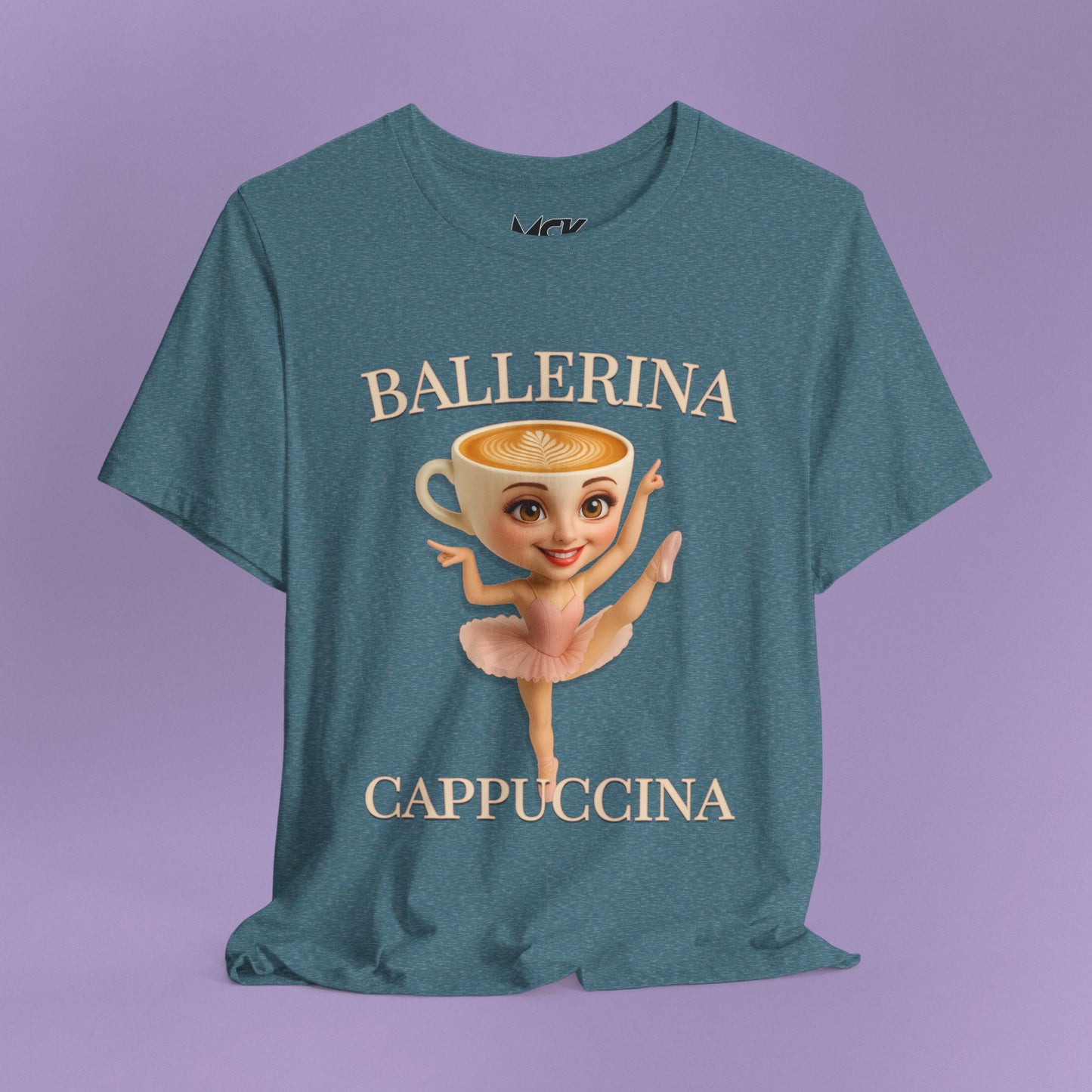 Ballerina Cappuccina Tee – Italian Brainrot Meme Shirt, Viral Cappuccino Ballerina Graphic Tee