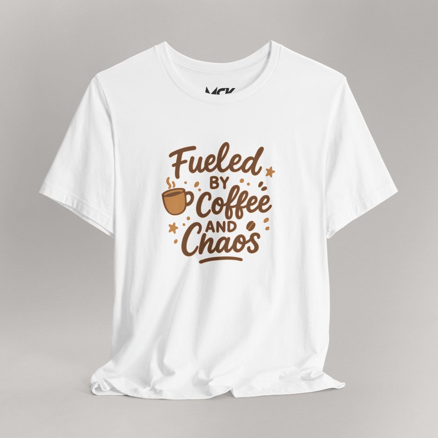 Fueled by Coffee & Chaos T‑Shirt – Relatable Mom/Teacher Humor Tee