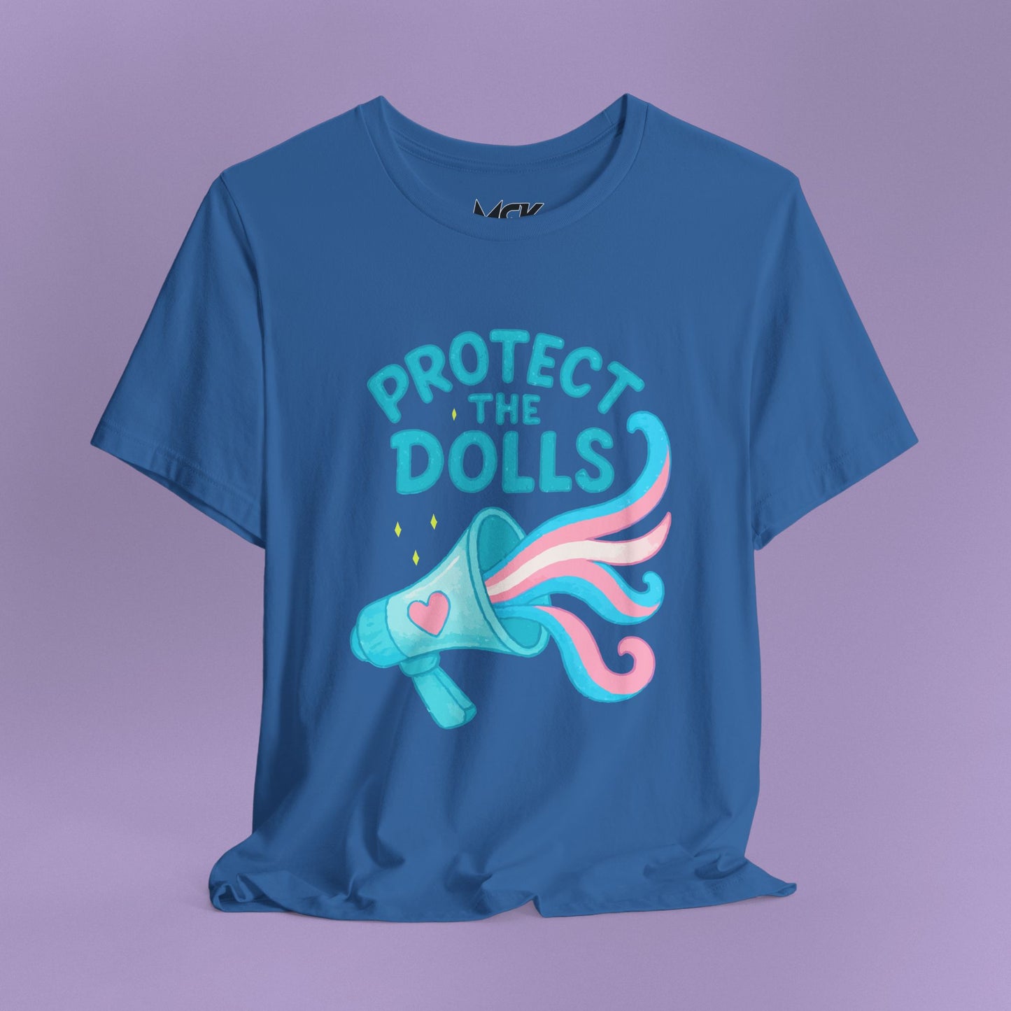 Protect The Dolls Tee – Trans Rights Shirt, Cute Pastel LGBTQ+ Pride Graphic T-Shirt