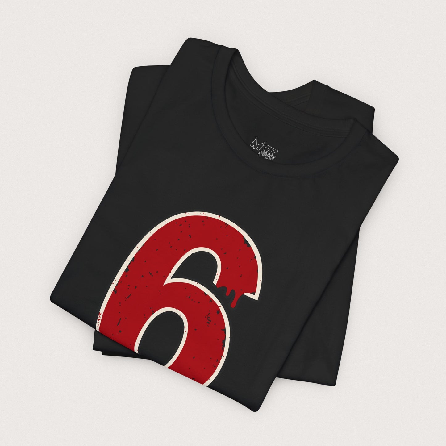 Halloween 67 "6 Shirt" – Dripping Number Meme Tee, Blood-Drip Graphic, Couples Matching 6 or 7, Spooky Season