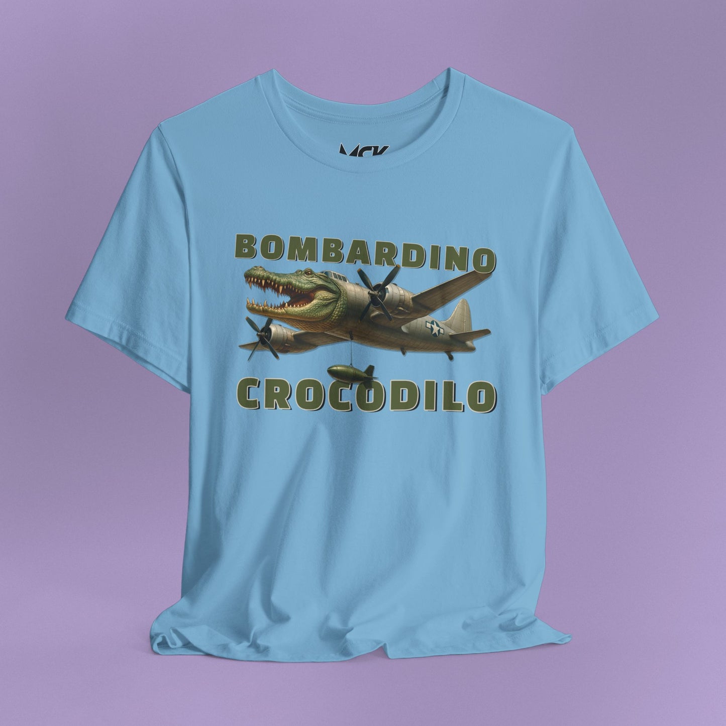 Bombardino Crocodilo T‑Shirt – Italian Brainrot Meme Tee, AI‑Made Viral Character