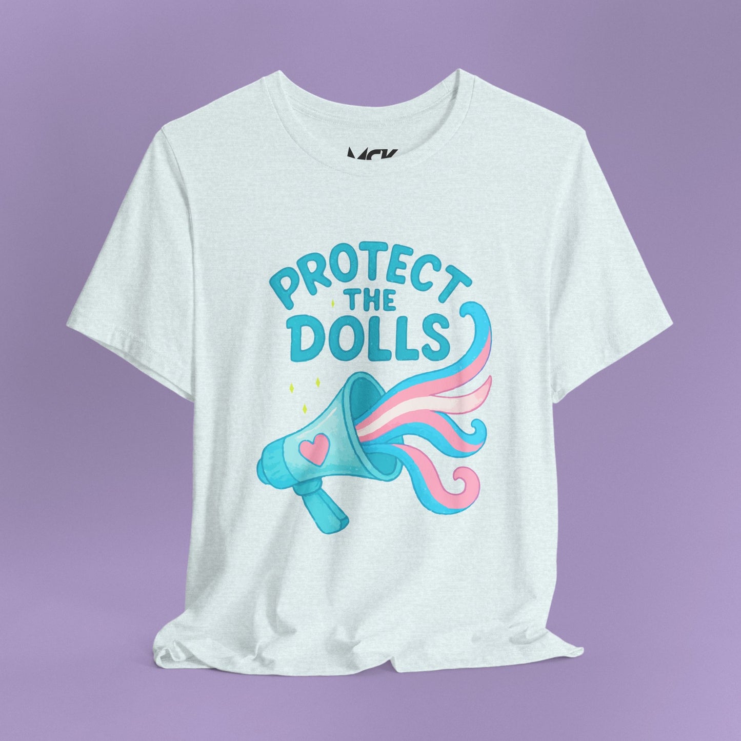 Protect The Dolls Tee – Trans Rights Shirt, Cute Pastel LGBTQ+ Pride Graphic T-Shirt