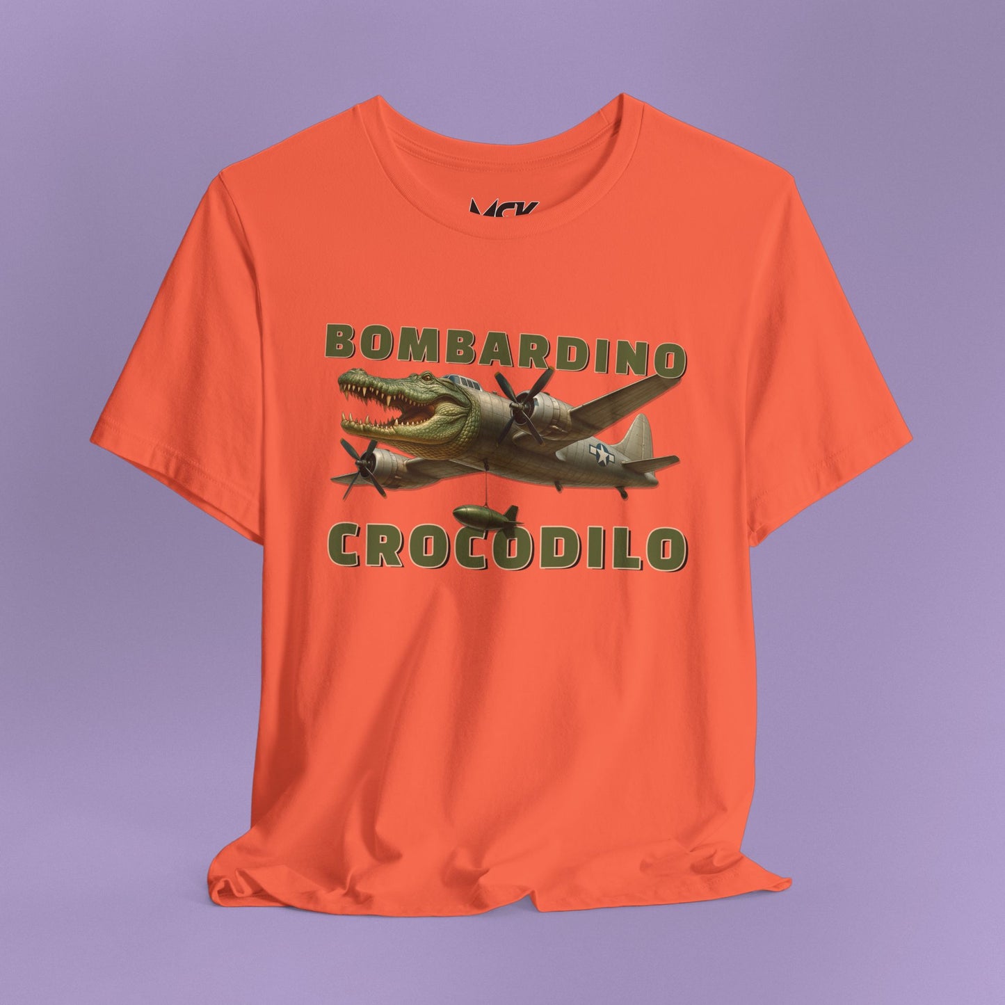Bombardino Crocodilo T‑Shirt – Italian Brainrot Meme Tee, AI‑Made Viral Character