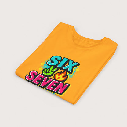 Youth - Six Seven Shirt – Funny 6 7 Meme Tee, Viral TikTok Trend Graphic T-Shirt, Gen Alpha Slang, Black Friday, Christmas Gift | Youth Sizes