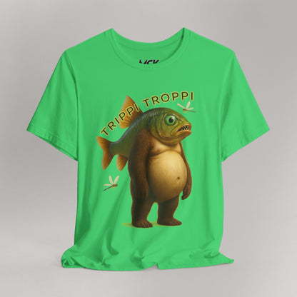Trippi Troppi Bear‑Fish T‑Shirt – Italian Brainrot Meme Shirt, King of the Sea Edition