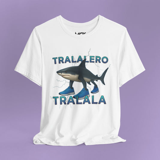 Tralalero Tralala T-Shirt – Italian Brainrot Meme Tee, Three-Legged Shark in Sneakers