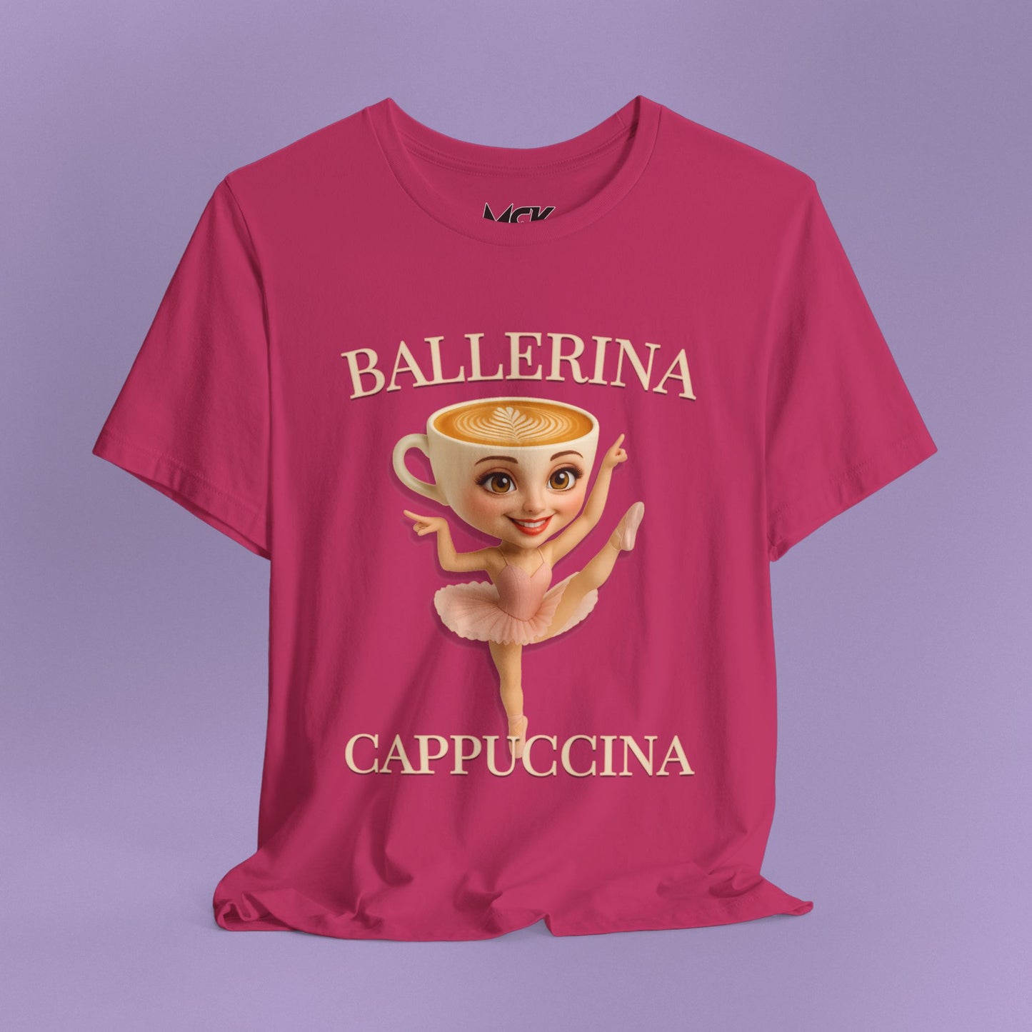 Ballerina Cappuccina Tee – Italian Brainrot Meme Shirt, Viral Cappuccino Ballerina Graphic Tee