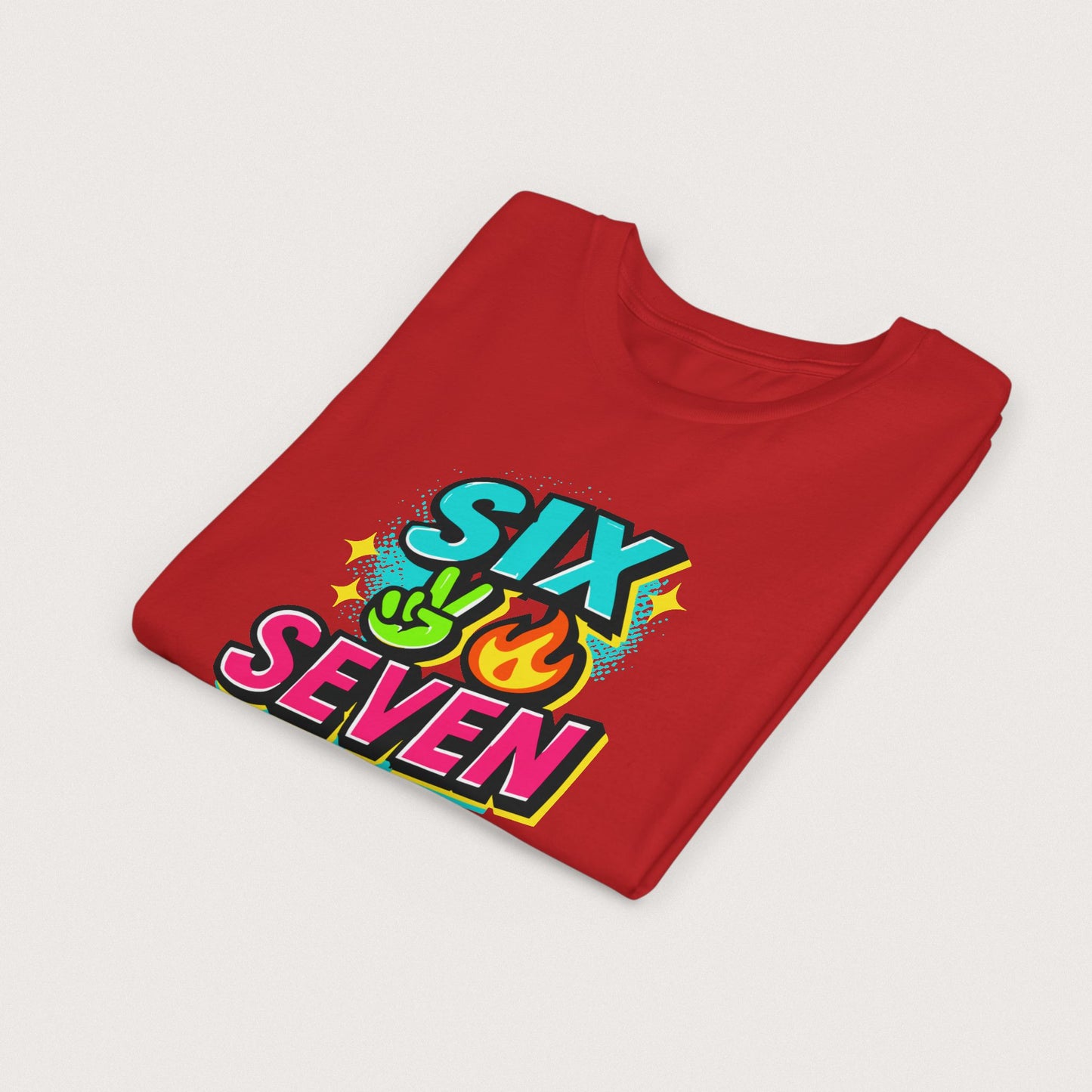 Youth - Six Seven Shirt – Funny 6 7 Meme Tee, Viral TikTok Trend Graphic T-Shirt, Gen Alpha Slang, Black Friday, Christmas Gift | Youth Sizes