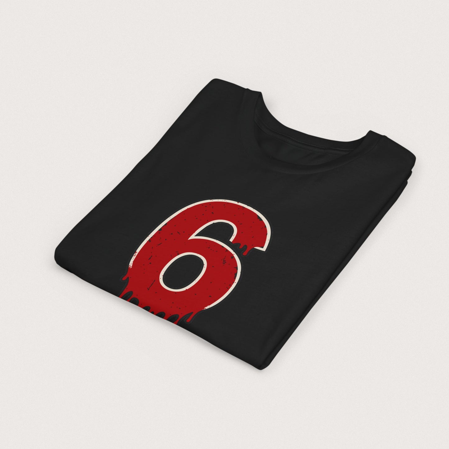 Youth Halloween 67 "6 Shirt" – Dripping Number Meme Tee, Blood-Drip Graphic, Couples Matching 6 or 7, Spooky Season | Youth Sizes