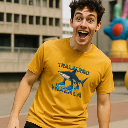 Tralalero Tralala T-Shirt – Italian Brainrot Meme Tee, Three-Legged Shark in Sneakers