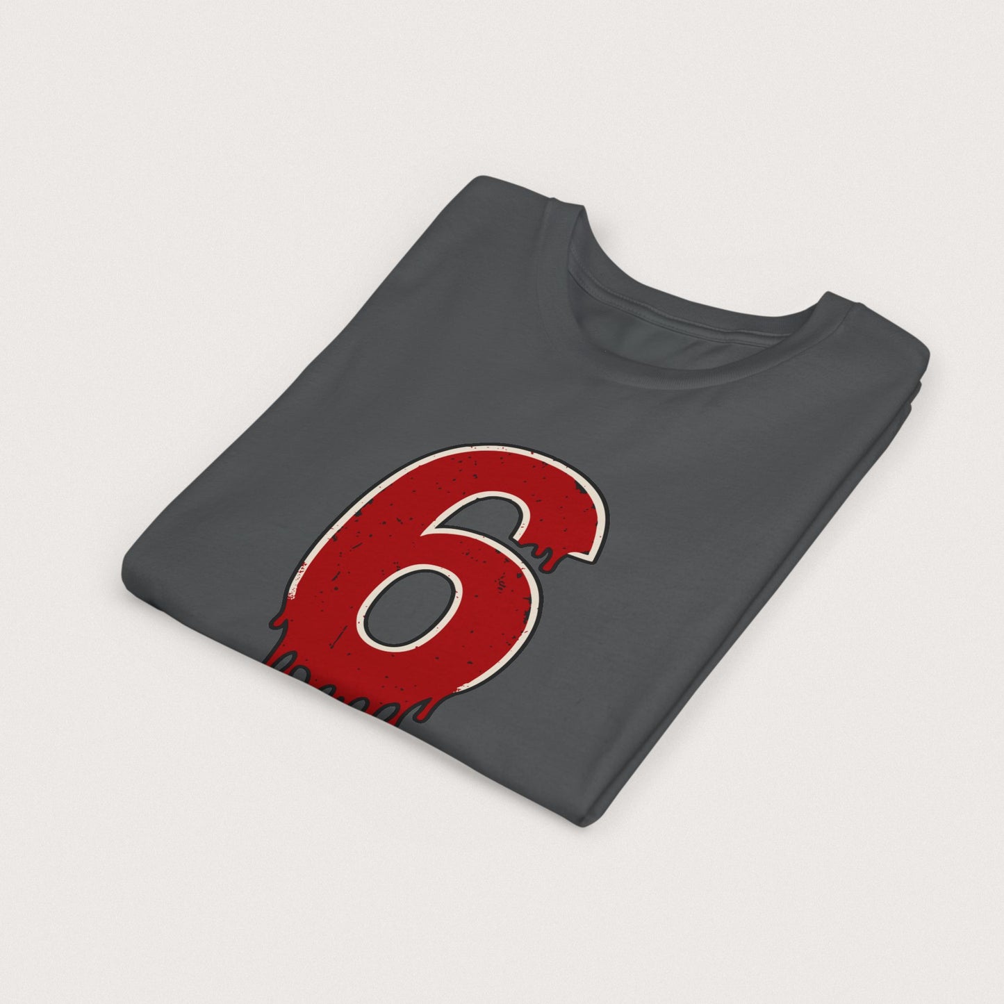 Youth Halloween 67 "6 Shirt" – Dripping Number Meme Tee, Blood-Drip Graphic, Couples Matching 6 or 7, Spooky Season | Youth Sizes