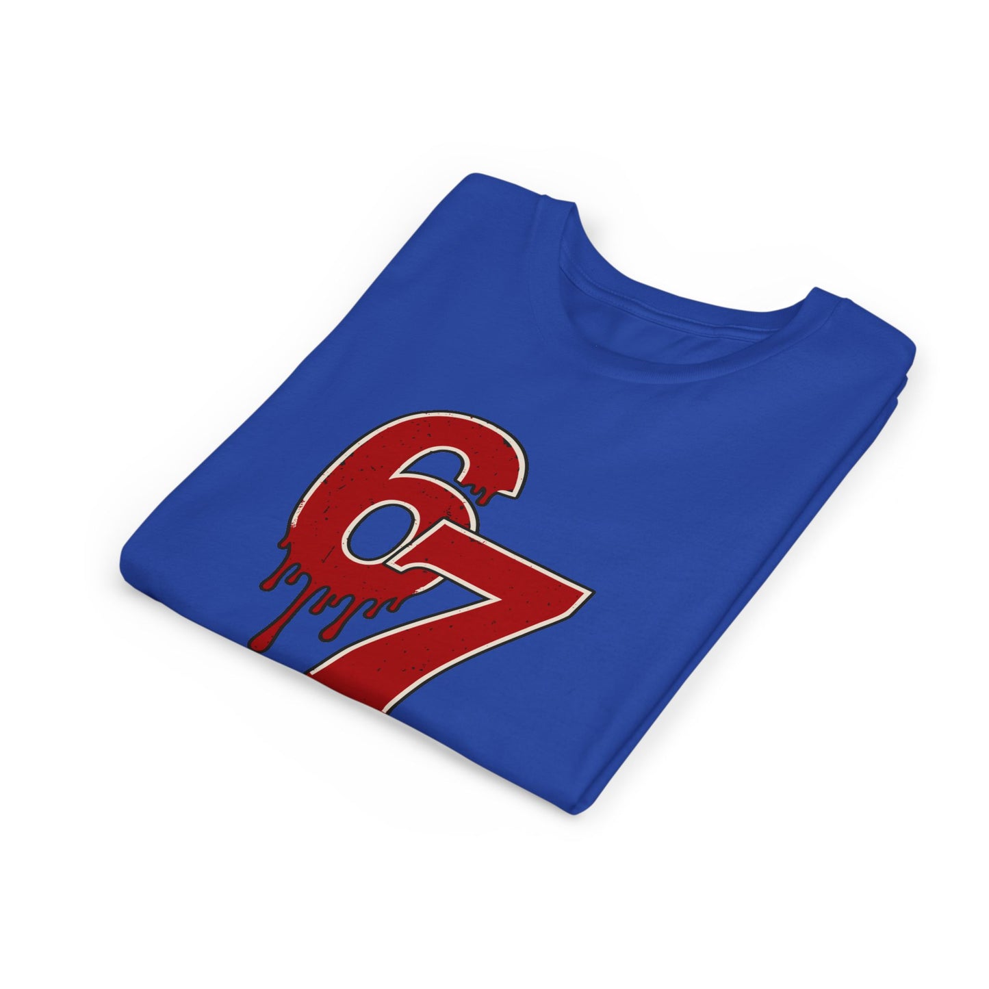 Youth Halloween 67 Shirt – Dripping Number Meme Tee, Blood-Drip Graphic, Spooky Season - Youth Sizes