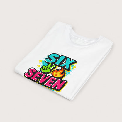 Youth - Six Seven Shirt – Funny 6 7 Meme Tee, Viral TikTok Trend Graphic T-Shirt, Gen Alpha Slang, Black Friday, Christmas Gift | Youth Sizes