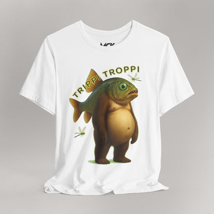 Trippi Troppi Bear‑Fish T‑Shirt – Italian Brainrot Meme Shirt, King of the Sea Edition