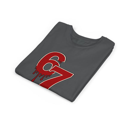 Youth Halloween 67 Shirt – Dripping Number Meme Tee, Blood-Drip Graphic, Spooky Season - Youth Sizes