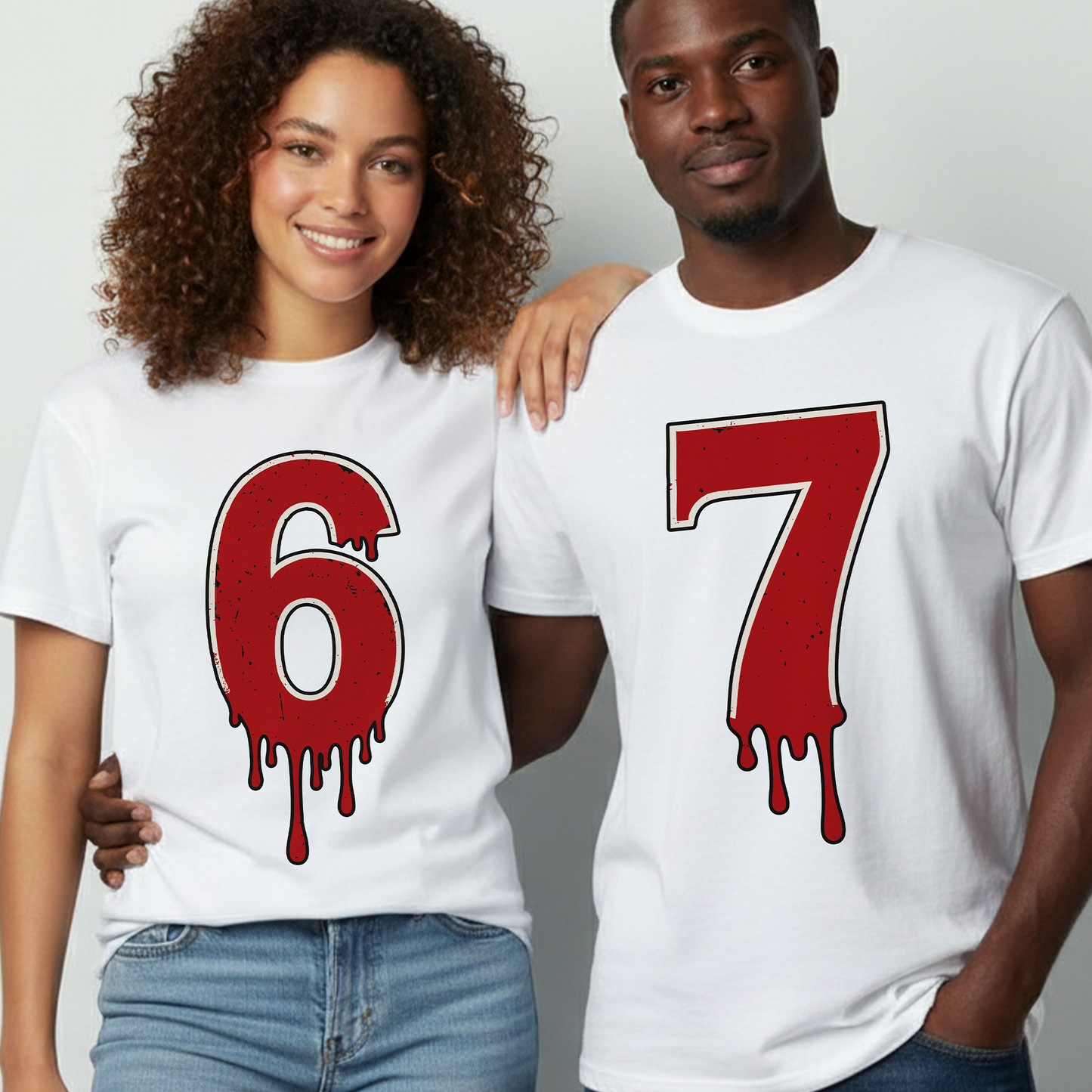 Youth Halloween 67 Shirt – Dripping Number Meme Tee, Blood-Drip Graphic, Spooky Season - Youth Sizes
